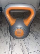 YORK 1004 8kg Vinyl Kettlebell - Orange