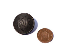 Early Plastic Bakelite RAF Uniform Button 28mm #ESK