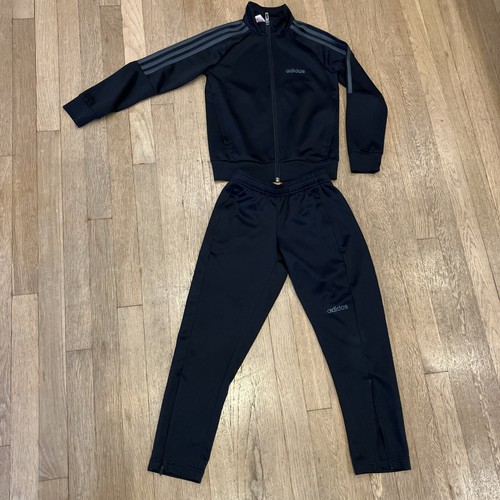 Adidas boys black tracksuit - adidas,