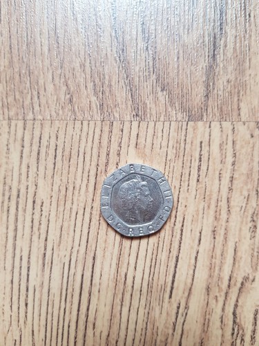 Undated 20p genuine coin - undated,