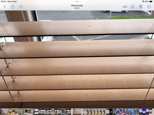 Hillary faux oak blinds - oak,