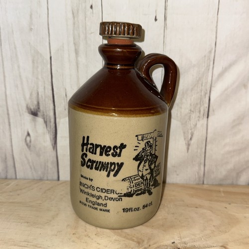 Vintage stoneware flagon - vintage,