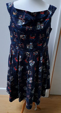 Lindy Bop Vintage Style Dress Venice Print Size 22