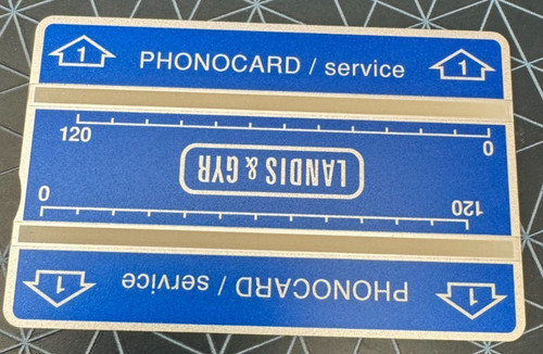 Landis gyr service phonocard - service,