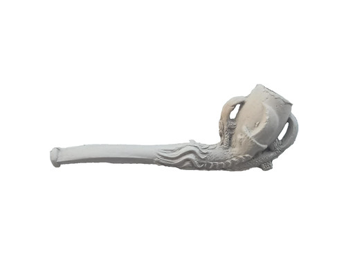 Vintage miniature clay smoking - miniature,