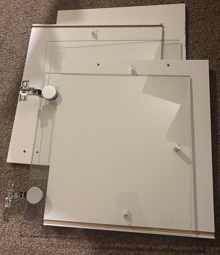 Ikea kallax insert with - with, glass