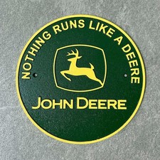 JOHN DEERE SIGN Cast Iron