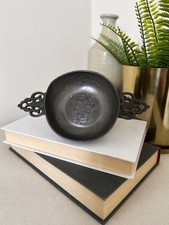Vintage Pewter Porringer Bowl