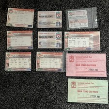 Liverpool Fc Home Ticket Stubs