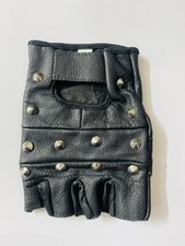 REAL LEATHER FINGERLESS GLOVES