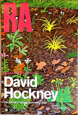 David Hockney The Arrival of Spring No 186 Exhibition Poster Royal Academy 2020