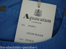 AQUASCUTUM Mid Blue CHESTER