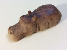 Vintage Tremar Cornish Studio Pottery HIPPO Miniature Animal Figure Ornament
