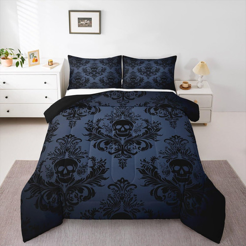 Gothic skull kids comforter - kids,