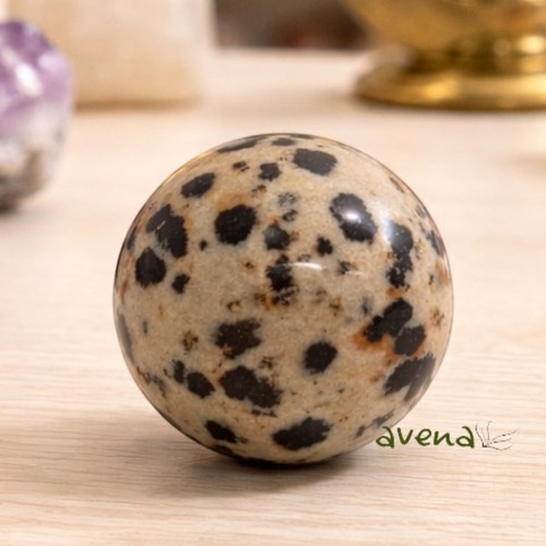 Dalmatian jasper sphere - jasper,