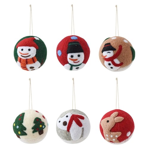 Soft felt ball christmas - felt,