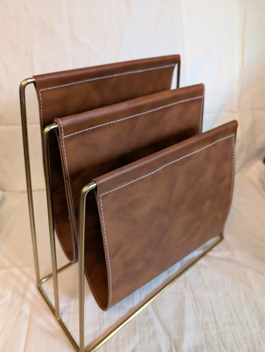 Faux leather with - with, gold