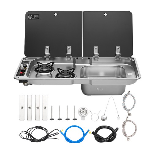 Double gas hob cooker unit - double,