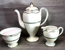 Wedgewood tea Pot milk jug sugar bowl set  Wedgewood bone china antique  fab