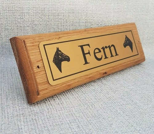 Personalised horse name plaque - personalised,