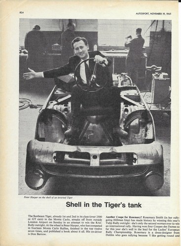 Sunbeam tiger magazine advert - tiger,