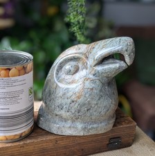 Eagle Inuit / Canadian First Nation Carved Stone Eagle Signed Figurine 2.9kg