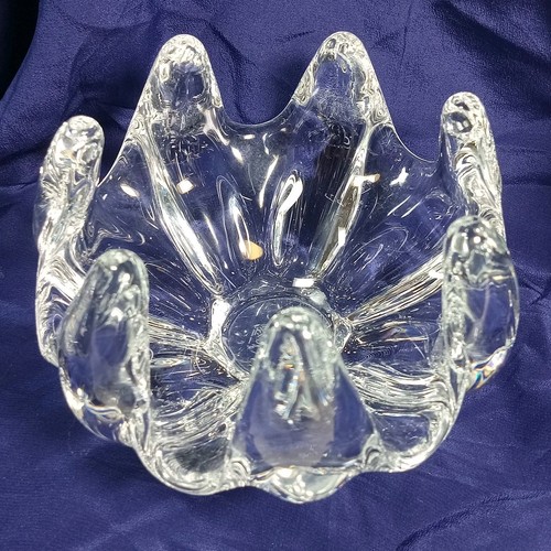 Art glass bowl candle - art, hold