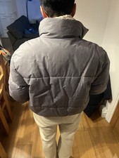 Zara Grey Padded Short Jacket