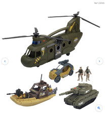 Unboxed & Used Soldier Force Playset Military Vehicles with Lights and Sounds