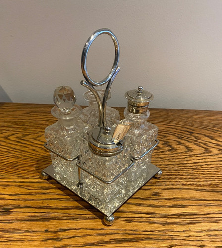 Antique silver plate - plate, mark