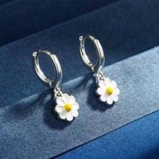 925 Sterling Silver Daisy Drop