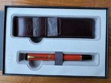 Parker Duofold International Orange GT Fountain Pen -  England