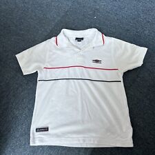 Child White Umbro T Shirt Size 146cm /10 Years No Reserve 