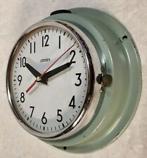 Vintage Ships Clock, Citizen, Nautical, Retro Industrial, Maritime Salvage