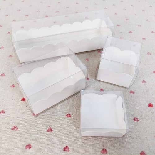 Long clear pvc macaron boxes - pvc,