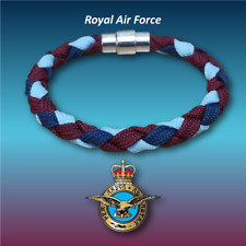 Military - RAF woven Paracord 6mm Round Braid Bracelet