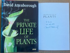 David Attenborough The Private Life of Plants 1995 Signed First Edition