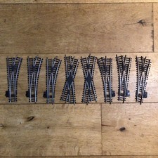 Job lot Of 6 Hornby steel points Left/right R612/R613 & 2 diamond crossings.