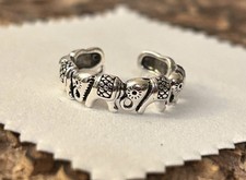 Silver Elephants ring
