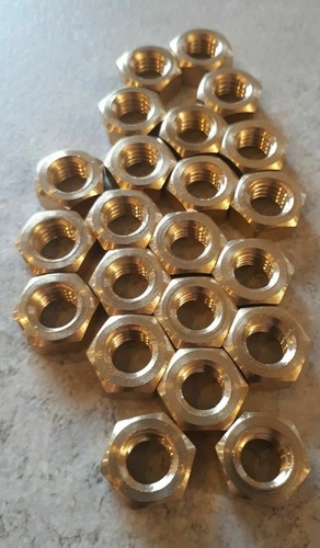 Nuts brass 6mm 1 - brass, 1.0mm