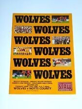 1988 Sherpa Van Trophy Southern Area Final**WOLVERHAMPTON  v NOTTS COUNTY*19 Apr