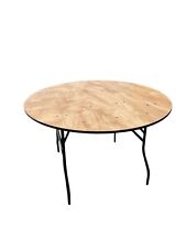 4ft round varnished table, folding banquet table, wedding tables