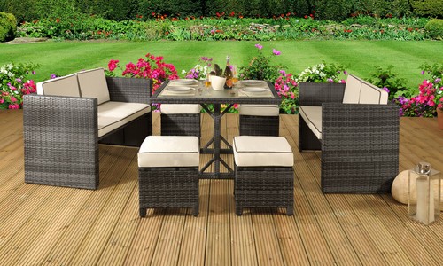 7pc rattan garden - 7pc,
