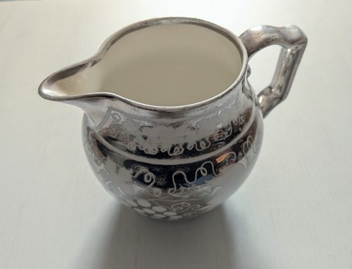 Vintage gray pottery silver - vintage,