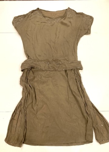 Vintage 1920s silk - , beaded