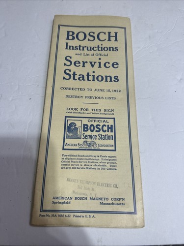 1922 american bosch - 1922,