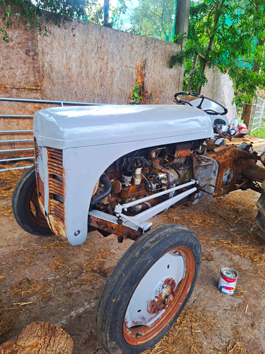 Vintage grey farm - vintage, tractor