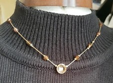 M&S Gold tone chain Glass Bead