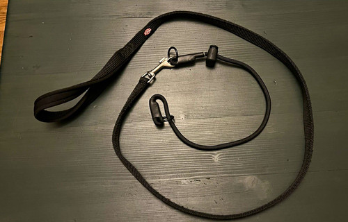 Trixie black nylon dog lead - black,