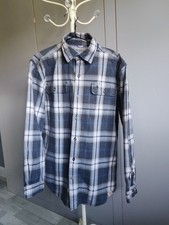 Mens Grey Chequered Long